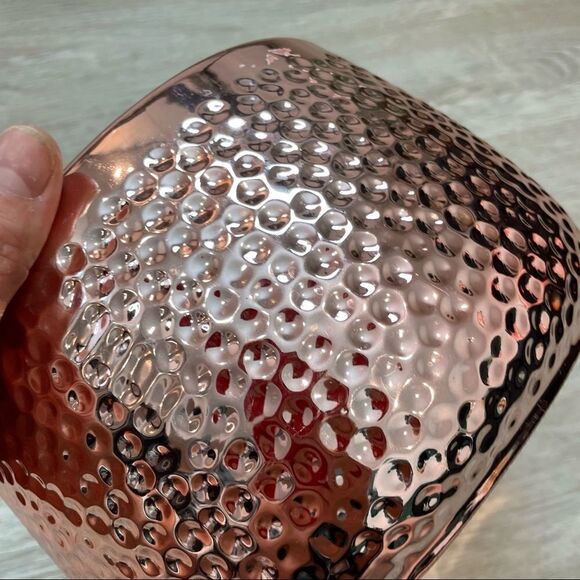 Ceramic Vase Planter Rose Gold Office Home Decor - Picture 3 of 5